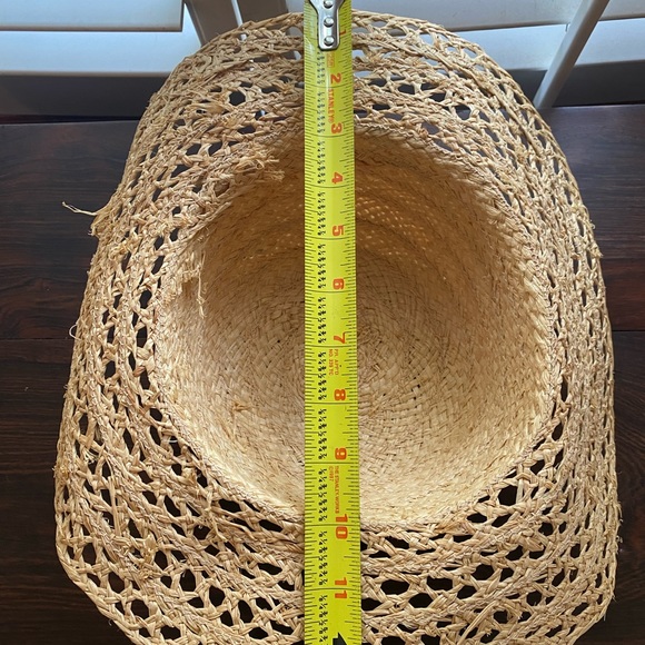 VINTAGE Cottagecore Lacey Straw Hat - Picture 4 of 7